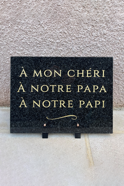 Gravure personnalisée